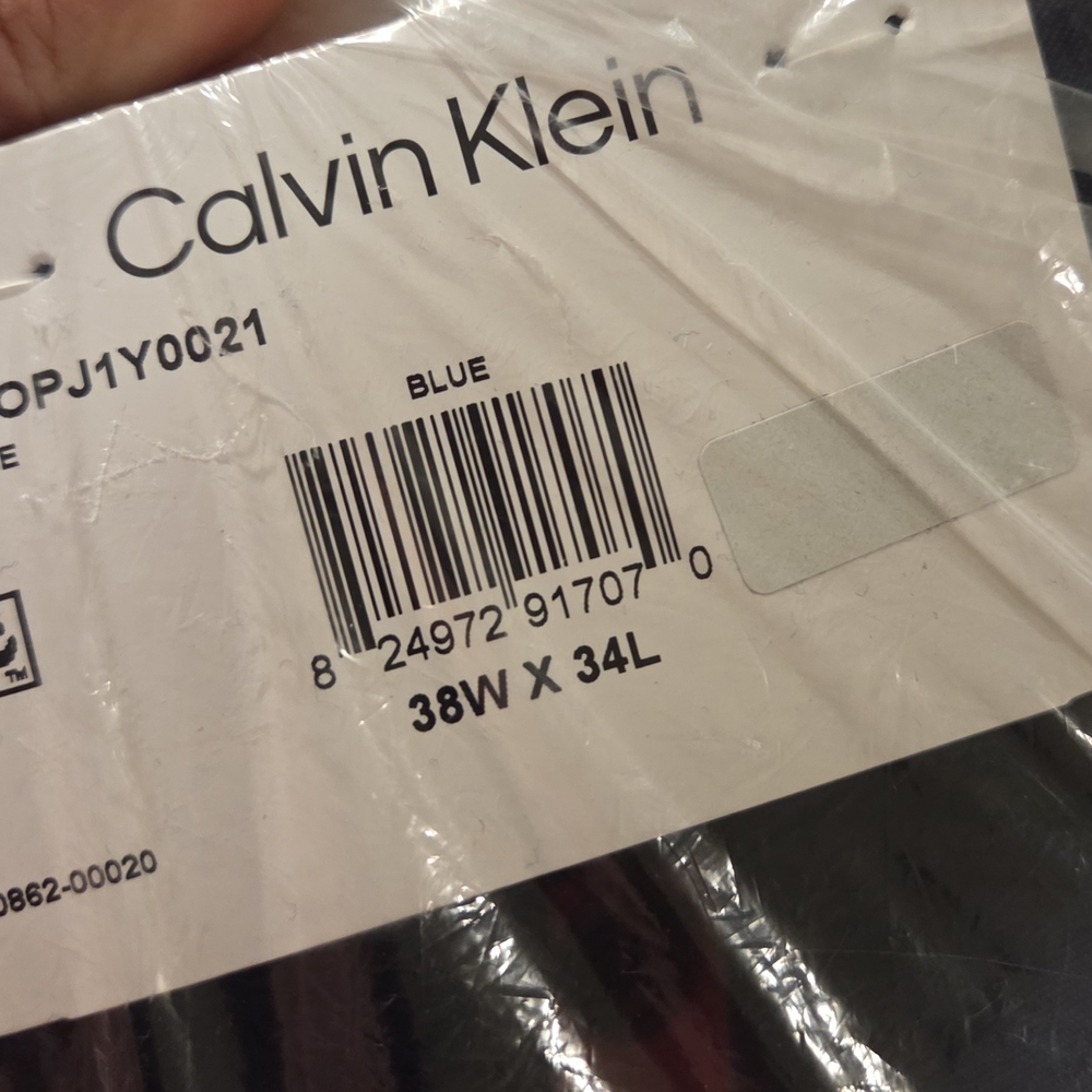 Calvin Klein Men's Slim-Fit Wool-Blend Stretch Suit Pants 38x34 - Picture 2 of 2